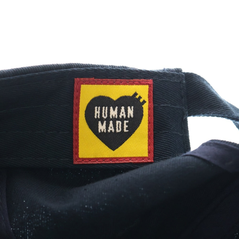 HUMAN MADE(ヒューマンメイド) 6PANEL TWILL HEART CAP シックスパネル ツイルハート キャップ 帽子 ネイビー