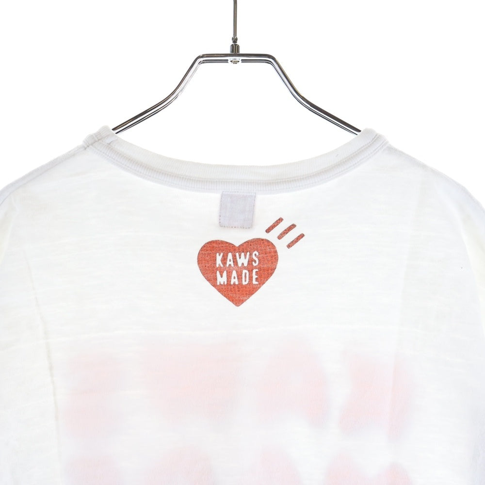 HUMAN MADE(ヒューマンメイド) 21SS ×KAWS #3 T-SHIRT カウズ フロントプリント 半袖Tシャツ カットソー ホワイト