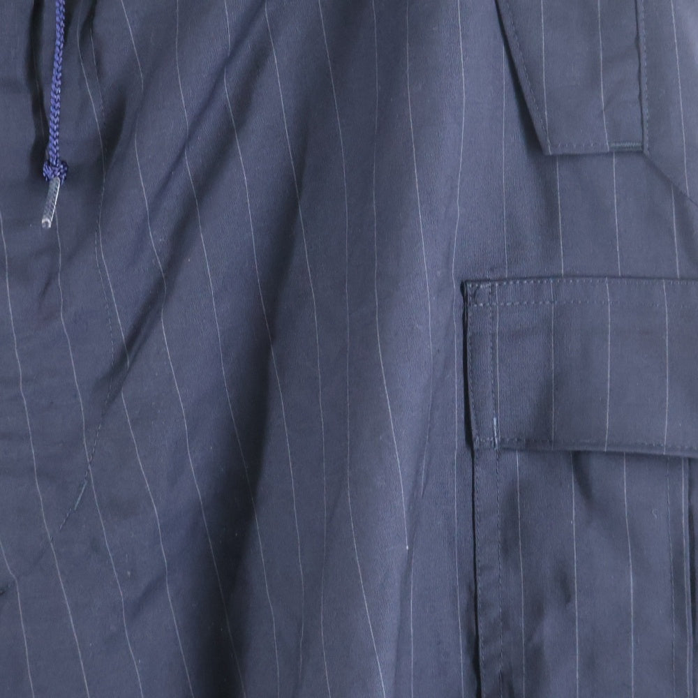 NUMBER (N)INE(ナンバーナイン) 01SS タイム期 ドローストリング ワイドストライプ カーゴスラックスパンツ ブラック