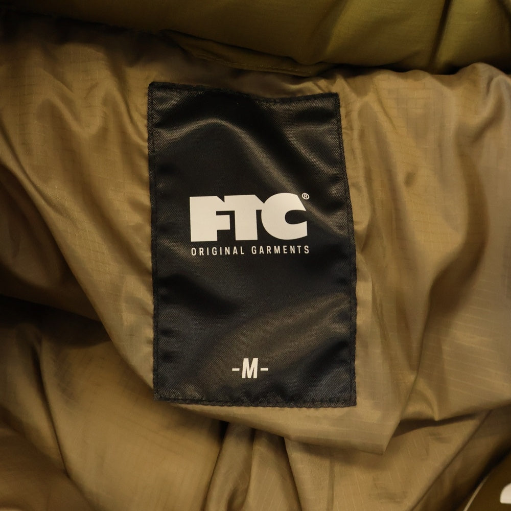 FTC(エフシーティー) 23AW PERTEX DOWN JACKET パーテックス ジップアップ ダウンジャケット カーキ FTC023AWJ02