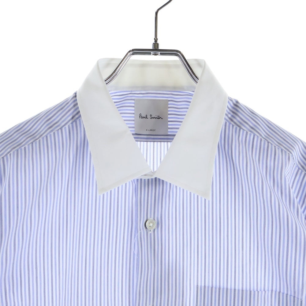 Paul Smith(ポールスミス) ストライプ 長袖 シャツ ブルー PF‐HQ‐66500
