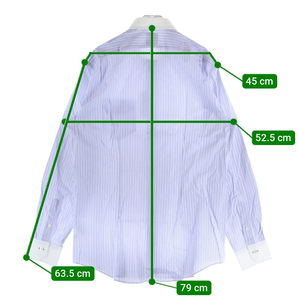 Paul Smith(ポールスミス) ストライプ 長袖 シャツ ブルー PF‐HQ‐66500