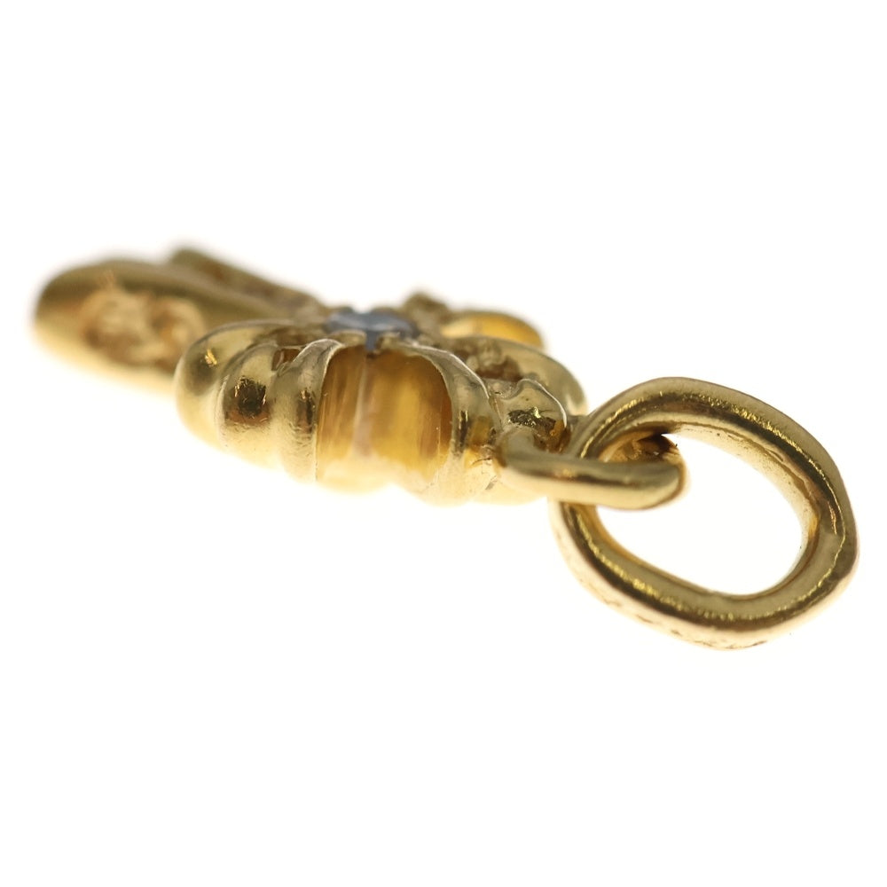 CHROME HEARTS(クロムハーツ) 22K CRS BBYFAT P/DIA ベイビーファットクロス PAVEダイヤ ペンダントトップ ゴールド BCA035