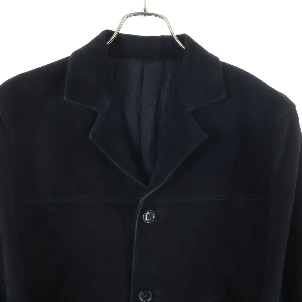 Rags McGREGOR(ラグスマックレガー) 4 BOTTONS LEATHER JACKET 211147102 スウェードレザージャケット ブラック