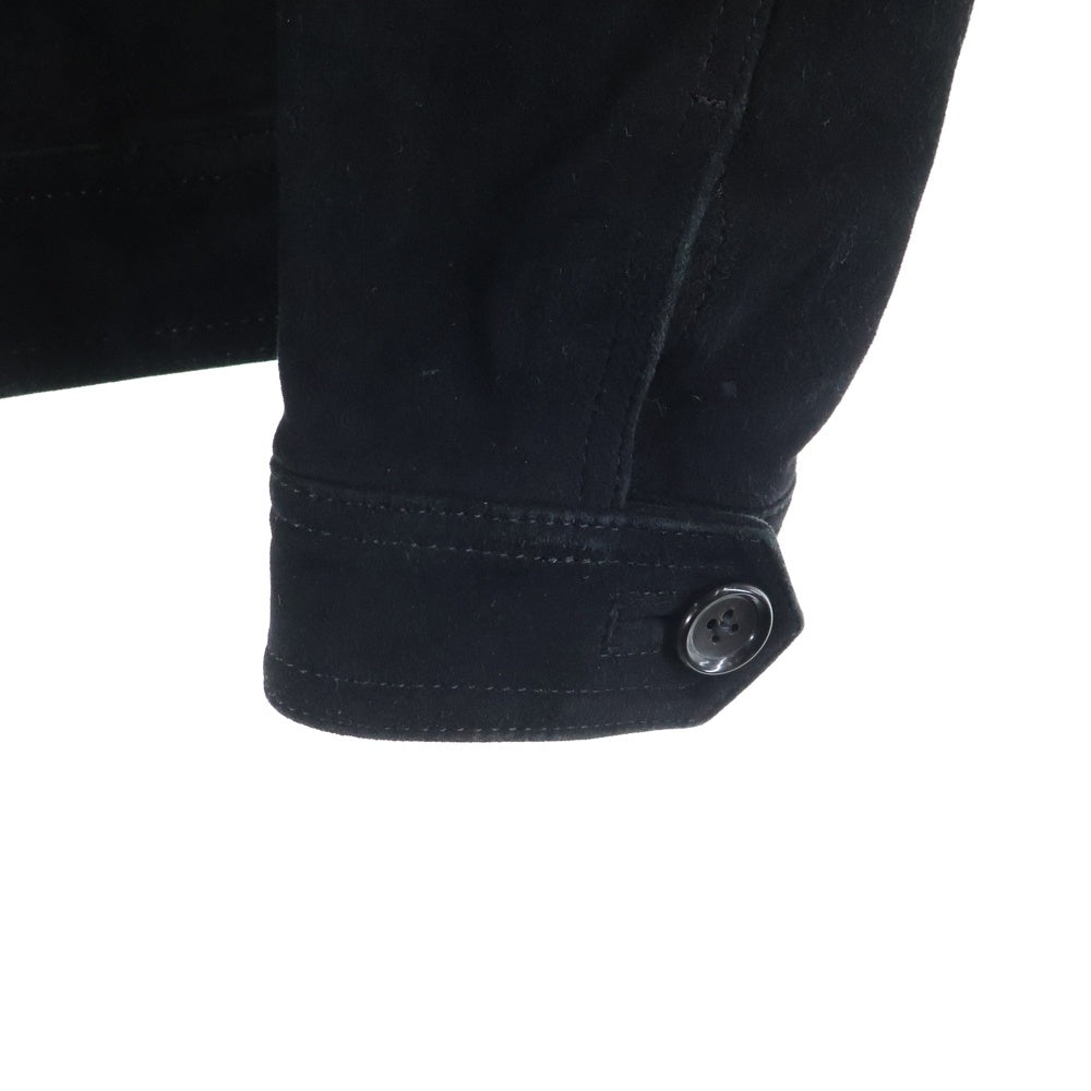 Rags McGREGOR(ラグスマックレガー) 4 BOTTONS LEATHER JACKET 211147102 スウェードレザージャケット ブラック