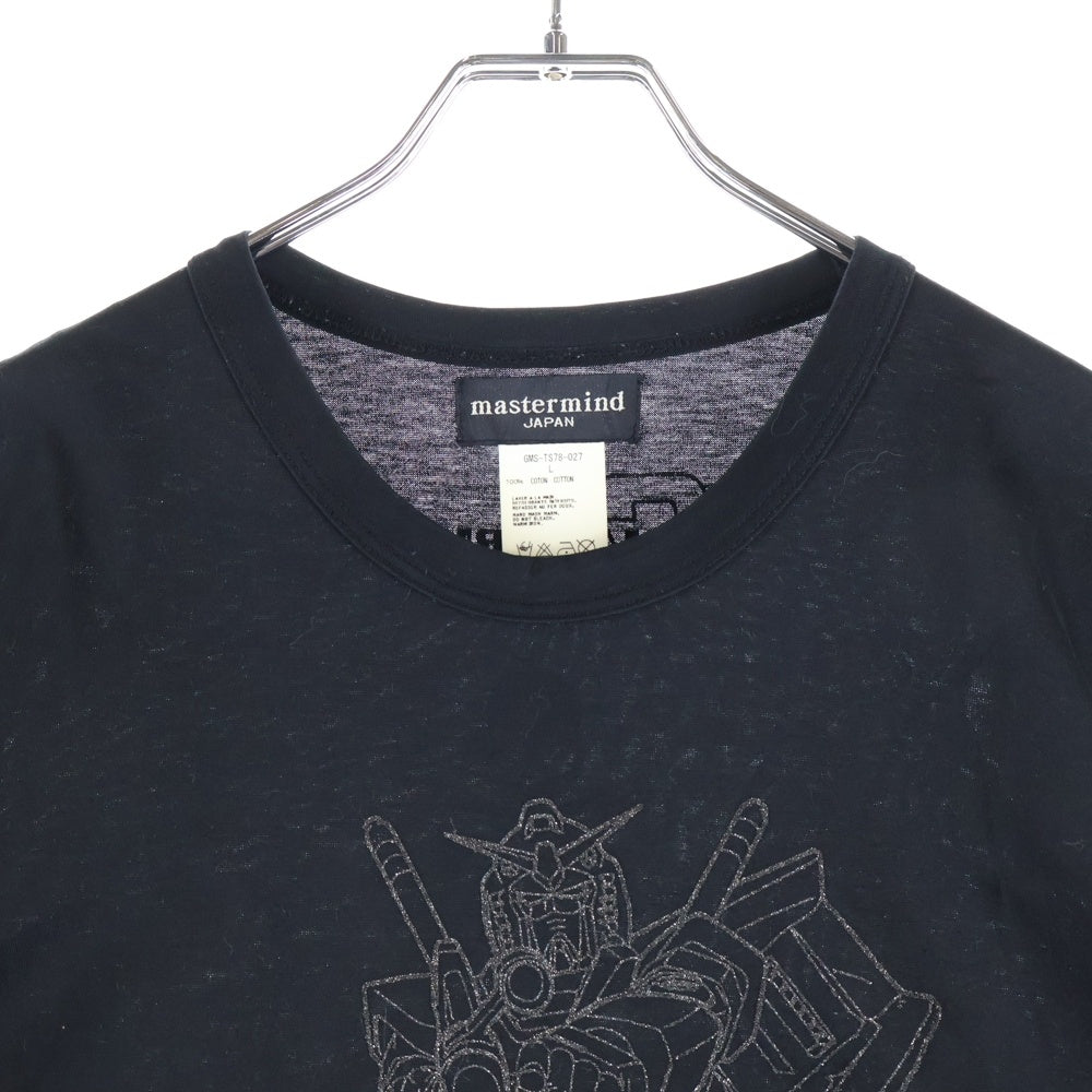 mastermind JAPAN(マスターマインドジャパン) ×GUNDAM ガンダム 日本製 両面グラスビーズ クルーネック 半袖Tシャツ カットソー GMS-TS78-027