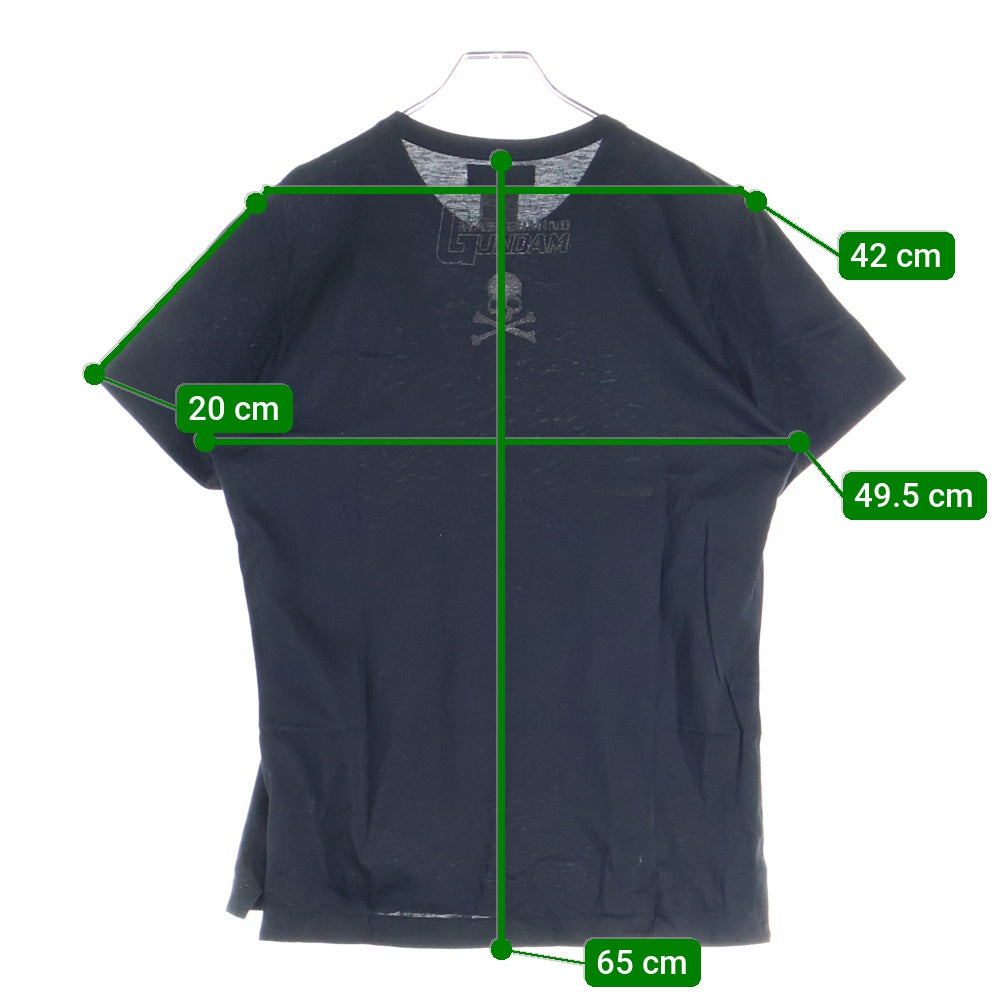 mastermind JAPAN(マスターマインドジャパン) ×GUNDAM ガンダム 日本製 両面グラスビーズ クルーネック 半袖Tシャツ カットソー GMS-TS78-027