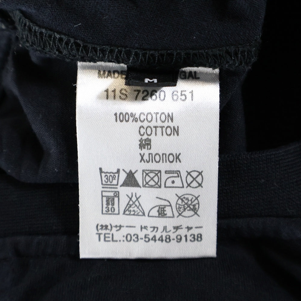 GIVENCHY(ジバンシィ) ウィングプリント クルーネック コットン 半袖Tシャツ カットソー ブラック/レッド 11S 7260 651