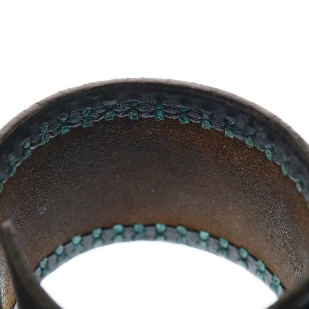 WOLF'S HEAD(ウルフズヘッド) 50mm スタッズ レザー ブレスレット ブラック