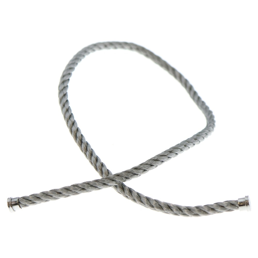 FRED(フレッド) ブレスレット 2ロウ 2連 ロングケーブル17 ステンレス ゴールドメッキ加工