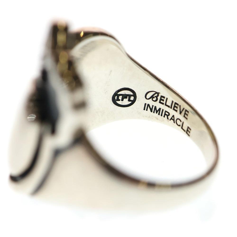 NO BRAND(ノーブランド) TPC ティーピーシー×BELIEVE INMIRACLE ビリーブ インミラクル ロゴマーク リング シルバー