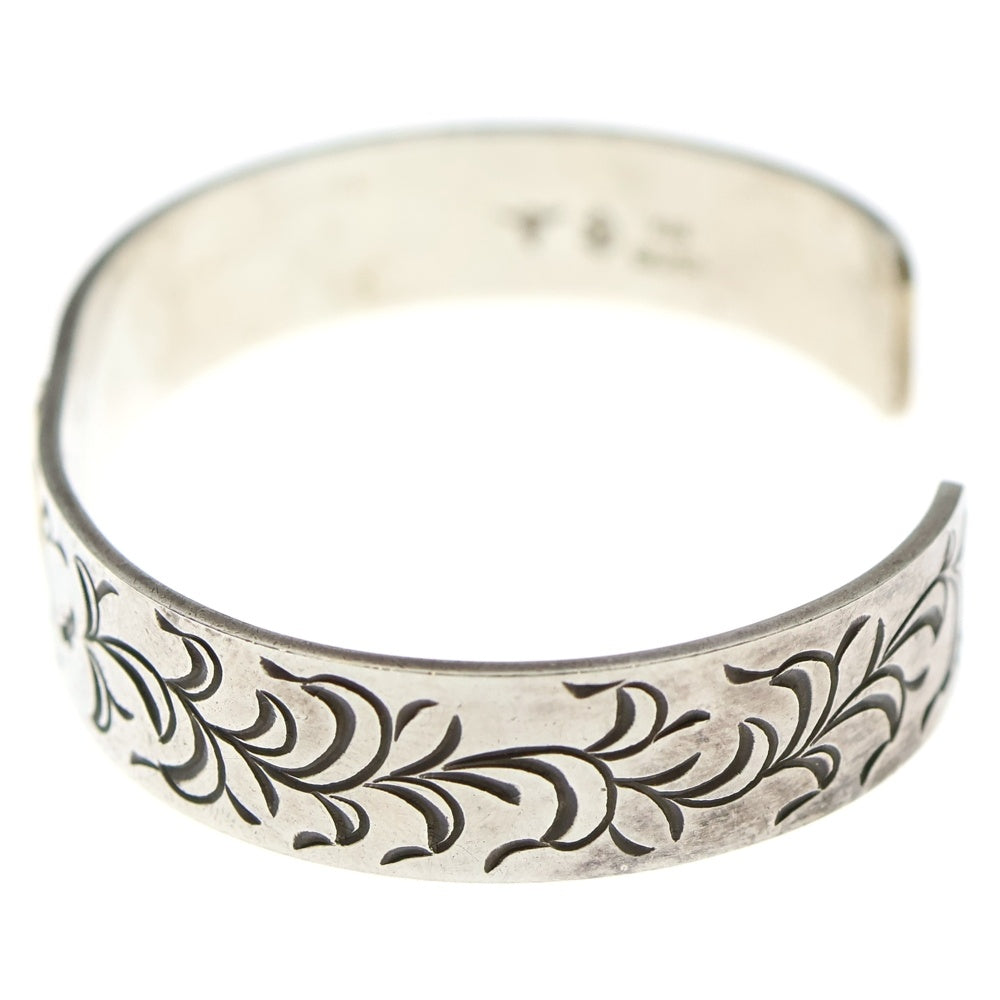 TADY & KING(タディアンドキング) アラベスク 平打ちバングル K18 ロングホーンメタル シルバー/ゴールド