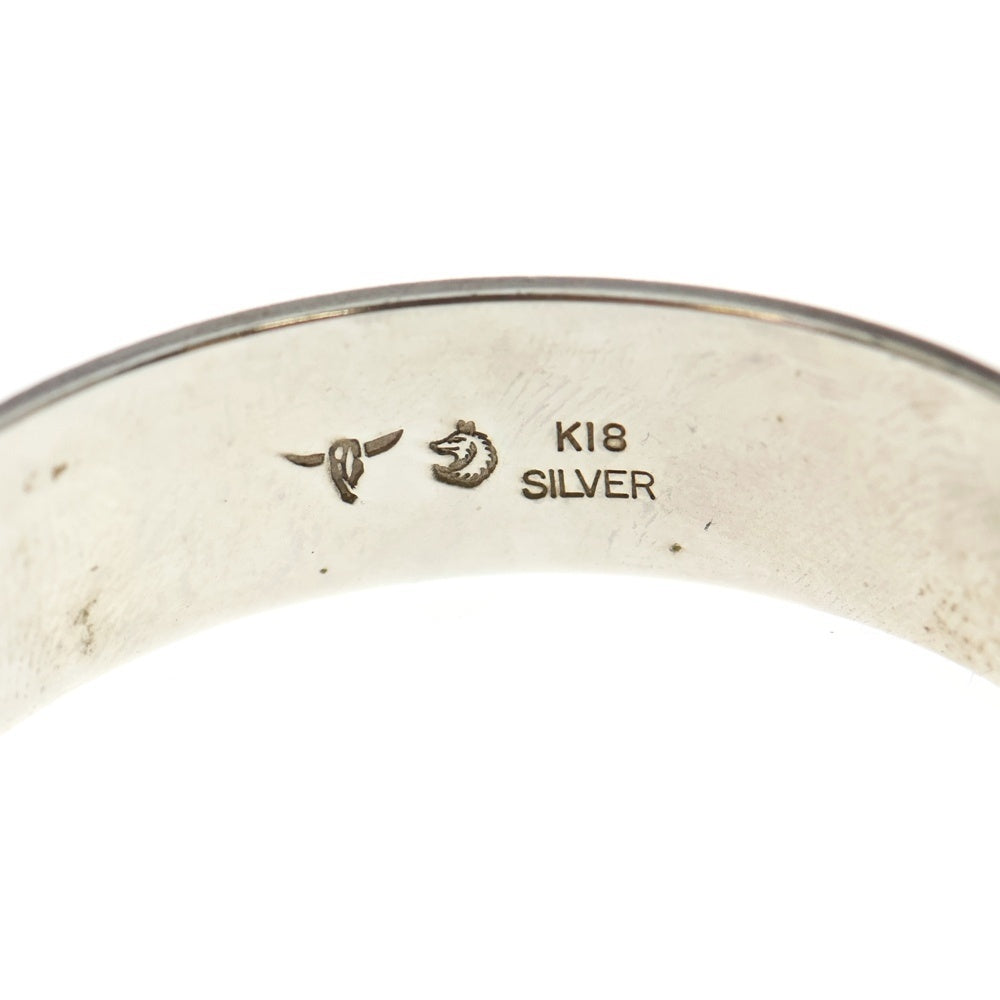 TADY & KING(タディアンドキング) アラベスク 平打ちバングル K18 ロングホーンメタル シルバー/ゴールド