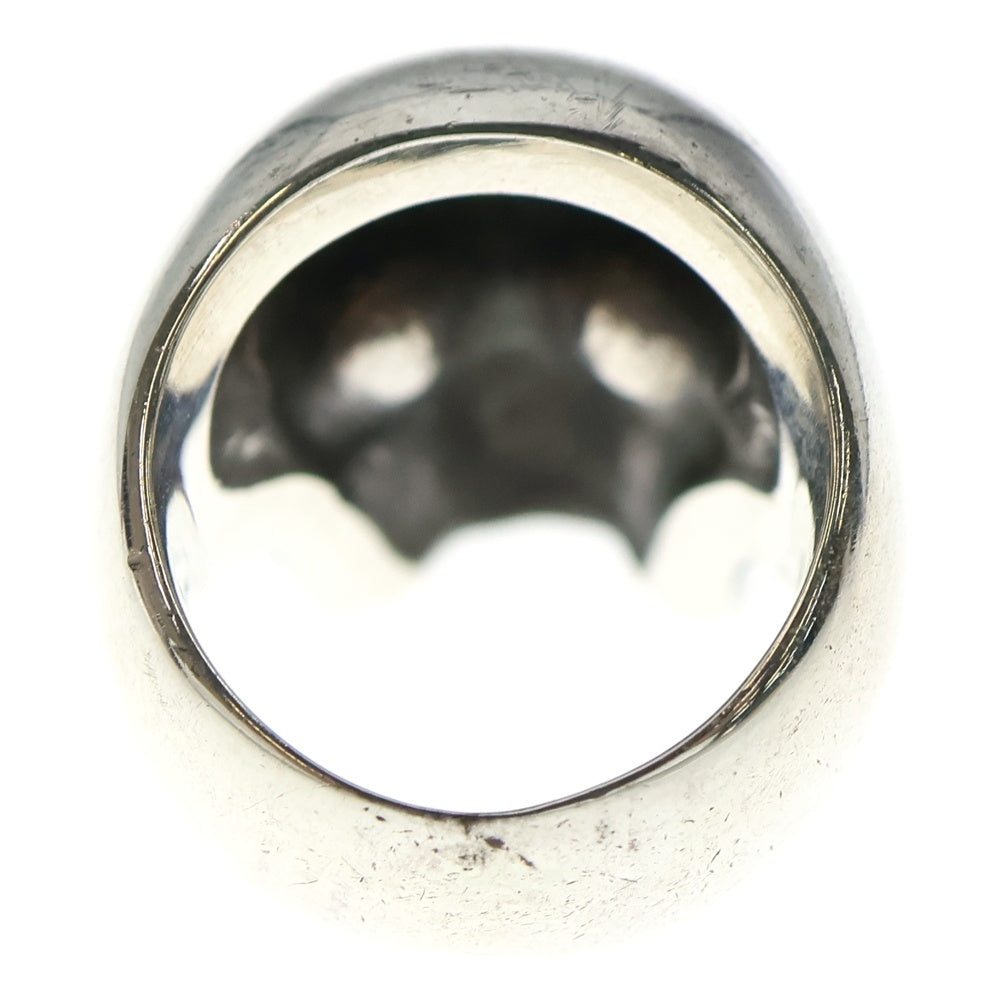 AQUA SILVER(アクアシルバー) SKULL RING プレーン スカル リング シルバー
