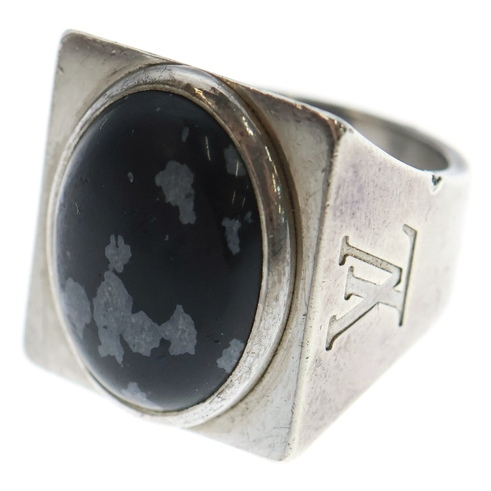 LOUIS VUITTON(ルイヴィトン) シェバリエール スノーフロー ロゴ刻印 リング シルバー M64903