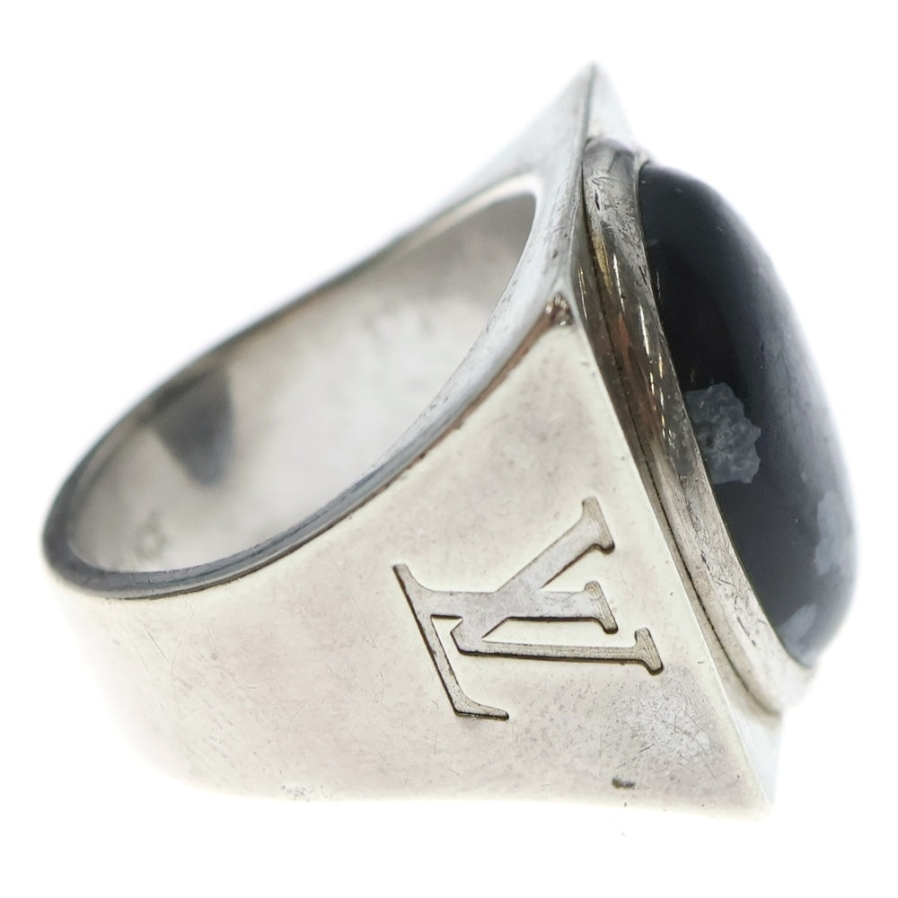 LOUIS VUITTON(ルイヴィトン) シェバリエール スノーフロー ロゴ刻印 リング シルバー M64903