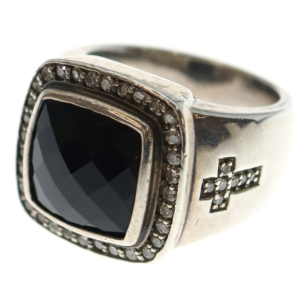 Justin Davis(ジャスティンデイヴィス) M.TS ダイヤモンドトップ リング シルバー/ブラック SRJ152