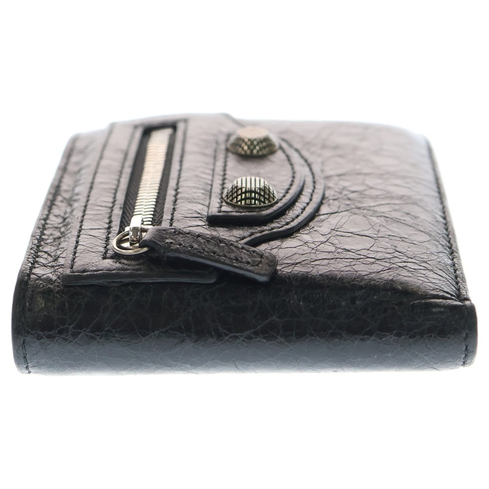 BALENCIAGA(バレンシアガ) Le Cagole ル カゴール レザー ウォレト 二つ折り財布 ブラック 764829