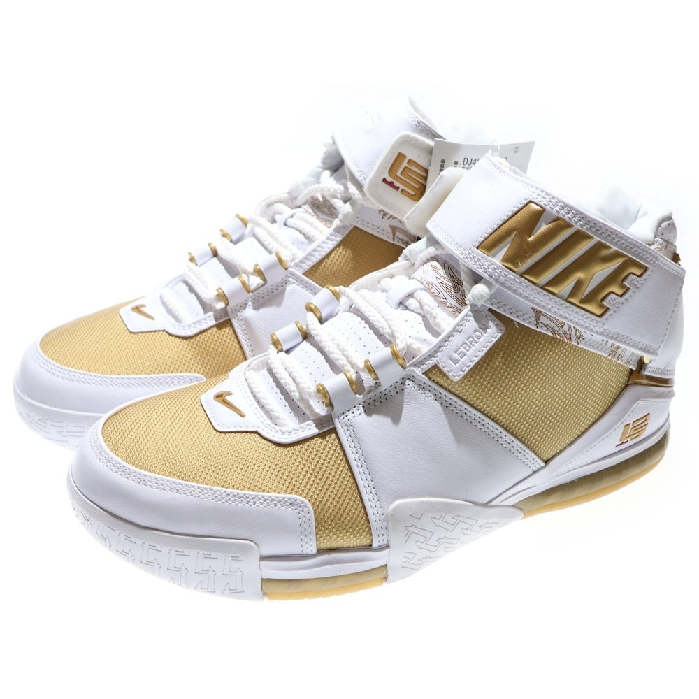 NIKE(ナイキ) ZOOM LEBRON 2 METALLIC GOLD/WHITE ズーム レブロン メタリック ゴールド ホワイト レースアップ ハイカットスニーカー US11/29cm DJ4892-100