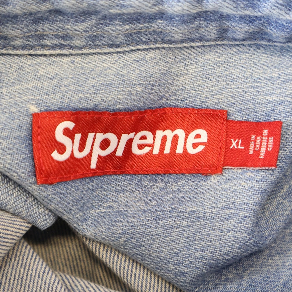 SUPREME(シュプリーム) 24SS Loose Fit S/S Denim Painter Shirt ルーズフィット デニム ペインター 半袖シャツ インディゴ