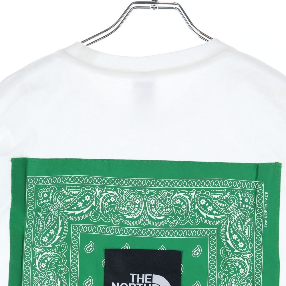 SUPREME(シュプリーム) 22SS ×THE NORTH FACE Bandana S/S Tee ザノースフェイス バンダナ クルーネック半袖Tシャツ カットソー ホワイト/グリーン NT02209I