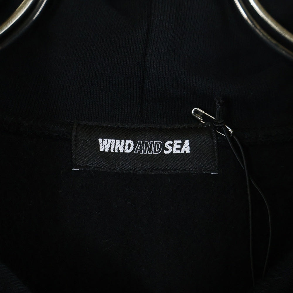WIND AND SEA(ウィンダンシー) SDT DOT ZIPUP HOODIE ロゴエンブロイダリー ジップアップ スウェット パーカー WDS-CLC-2-13