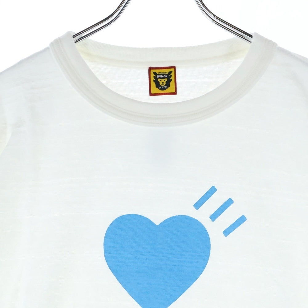 HUMAN MADE(ヒューマンメイド) Blue Bottle L/S Tee WHITE ブルーボトル プリント 長袖 カットソー Tシャツ ロンT ホワイト/ブルー XX22CS011 XL