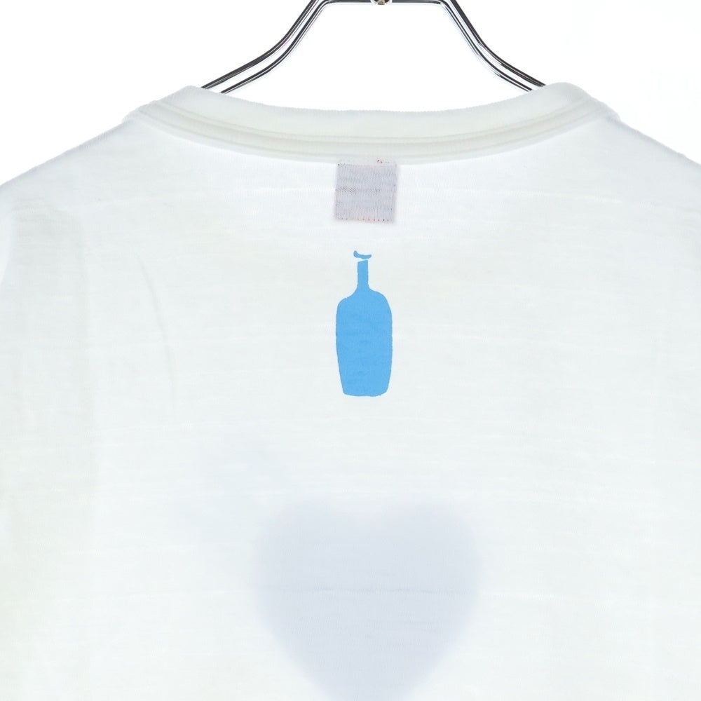HUMAN MADE(ヒューマンメイド) Blue Bottle L/S Tee WHITE ブルーボトル プリント 長袖 カットソー Tシャツ ロンT ホワイト/ブルー XX22CS011 XL