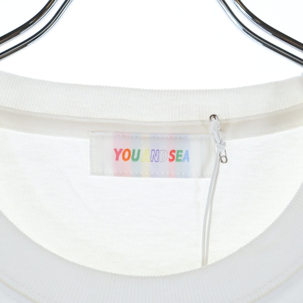 WIND AND SEA(ウィンダンシー) 22SS ロゴプリント カスタム クルーネック 半袖Tシャツ カットソー ホワイト WDS-Y&S2nd-01