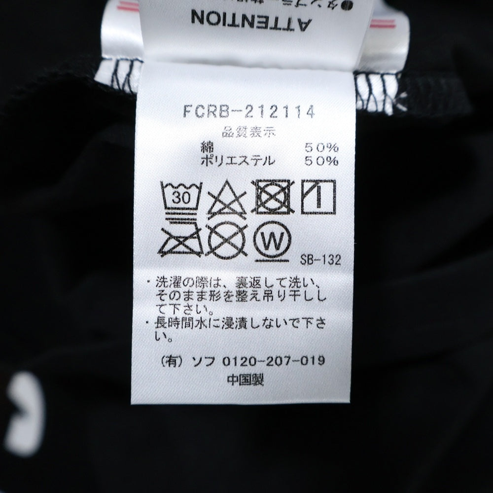 F.C.R.B./F.C.Real Bristol/FCRB(エフシーアールビー/エフシーレアルブリストル) MLB L/S TEAM TEE ヤンキース プリント クルーネック 長袖Tシャツ カットソー ブラック FCRB-212114