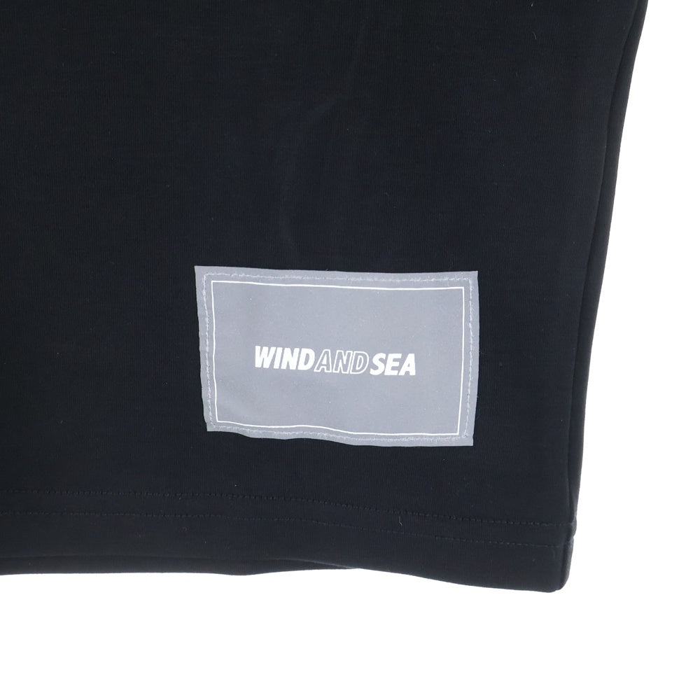 WIND AND SEA(ウィンダンシー) GET FIT BACK OVER H/S Top ゲットフィット バック プリント クルーネック オーバーサイズ 半袖Tシャツ カットソー ブラック WDS-GFB-03