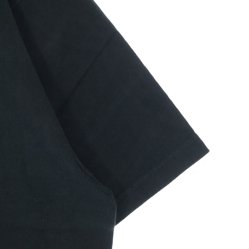 WIND AND SEA(ウィンダンシー) 21AW ×GOD SELECTION XXX S/S TEE ゴッドセレクション ロゴ エンブロイダリー クルーネック 半袖Tシャツ カットソー ブラック WDS-XXX-21A-11