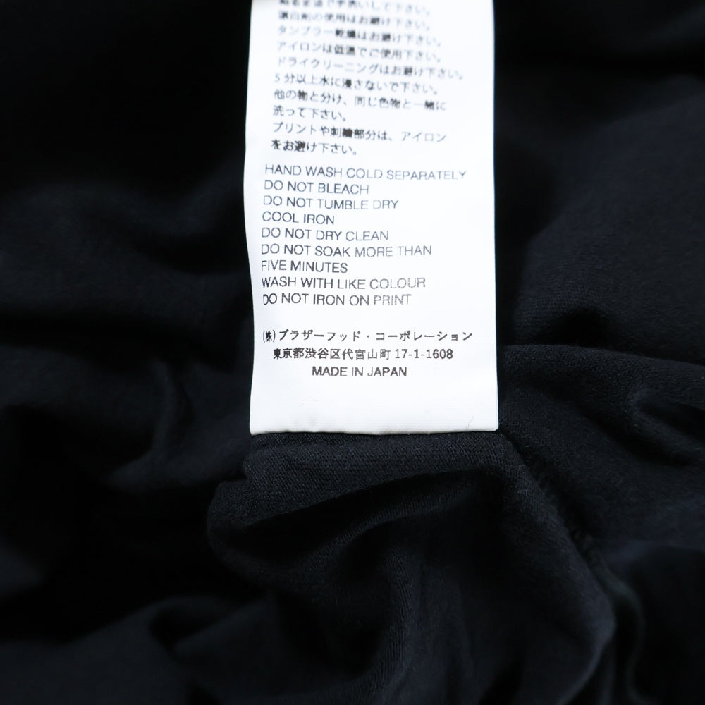WIND AND SEA(ウィンダンシー) 22SS ×Yohji Yamamoto MONOGRAM PRINT T-SHIRT ヨウジヤマモト モノグラム ロゴ プリント クルーネック 半袖Tシャツ カットソー ブラック WA-22WSTE-02