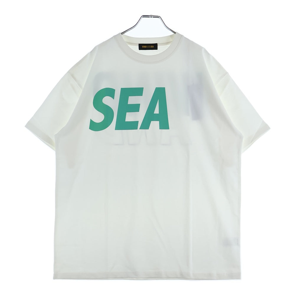 WIND AND SEA(ウィンダンシー) 22SS SEA S/S T-SHIRT ロゴプリント クルーネック 半袖Tシャツ カットソー ホワイト WDS-SEA-22S-02