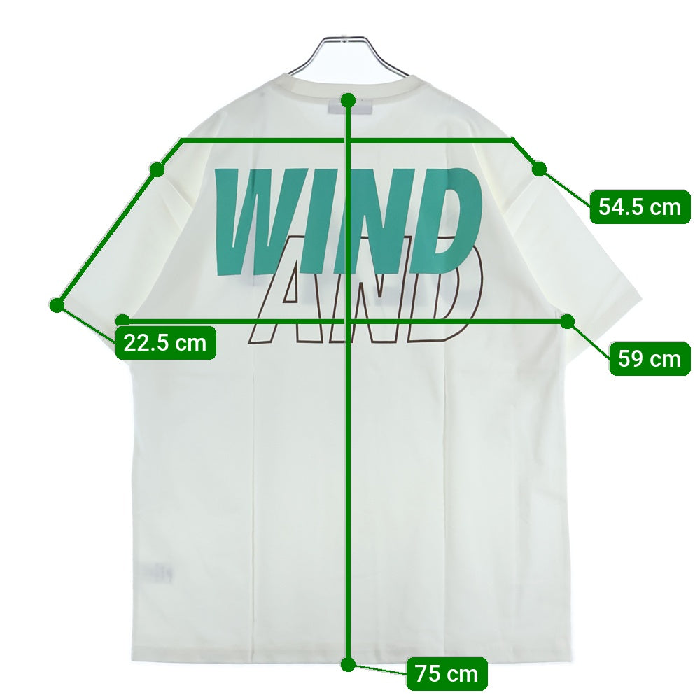 WIND AND SEA(ウィンダンシー) 22SS SEA S/S T-SHIRT ロゴプリント クルーネック 半袖Tシャツ カットソー ホワイト WDS-SEA-22S-02