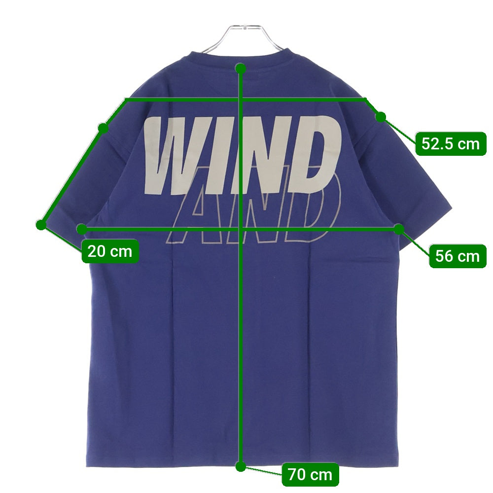 WIND AND SEA(ウィンダンシー) 22SS SEA S/S T-SHIRT ロゴプリント クルーネック 半袖Tシャツ カットソー ネイビー WDS-SEA-22S-02