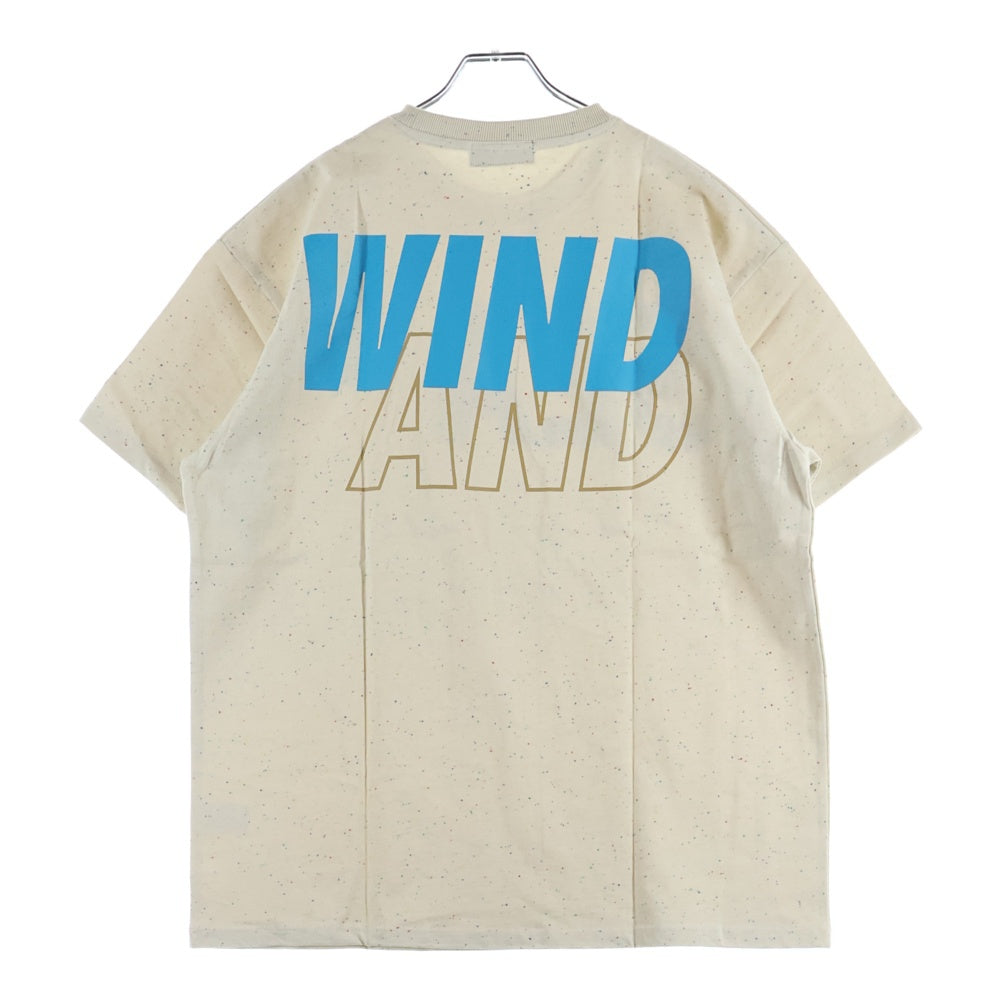 WIND AND SEA(ウィンダンシー) 22SS SEA S/S T-SHIRT ロゴプリント フレーク カラー クルーネック 半袖Tシャツ カットソー マルチカラー WDS-SEA-22S-02