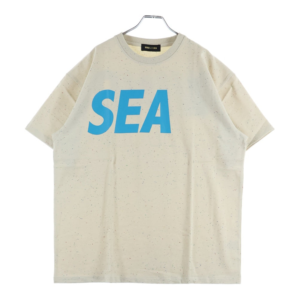 WIND AND SEA(ウィンダンシー) 22SS SEA S/S T-SHIRT ロゴプリント フレーク カラー クルーネック 半袖Tシャツ カットソー マルチカラー WDS-SEA-22S-02