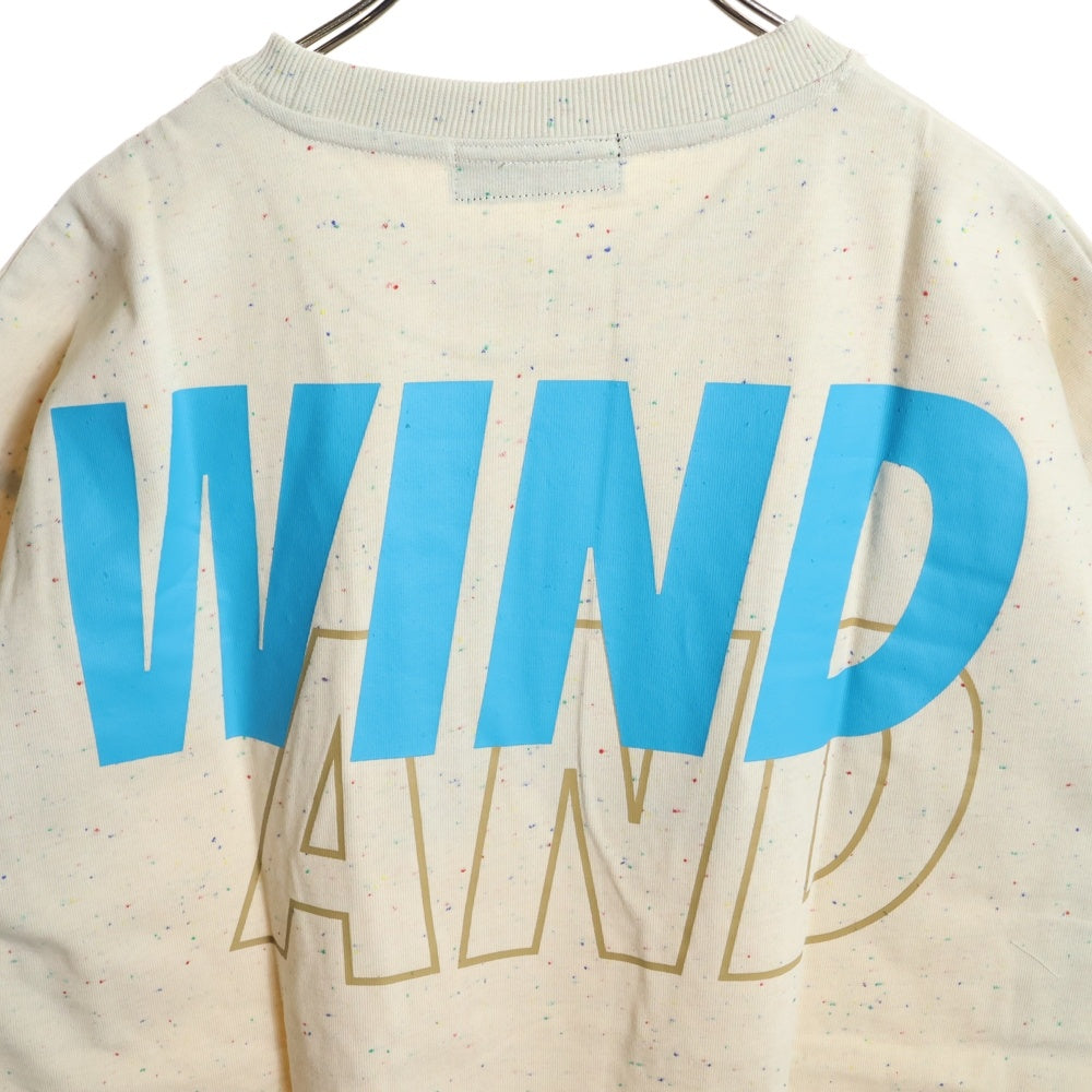 WIND AND SEA(ウィンダンシー) 22SS SEA S/S T-SHIRT ロゴプリント フレーク カラー クルーネック 半袖Tシャツ カットソー マルチカラー WDS-SEA-22S-02