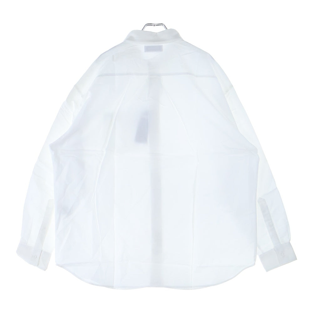 WIND AND SEA(ウィンダンシー) OXFORD SHIRT SEAパッチ レギュラーカラー オックスフォード ロングスリーブ 長袖シャツ ホワイト WDS-O-BOR-23-Q1-SH-01