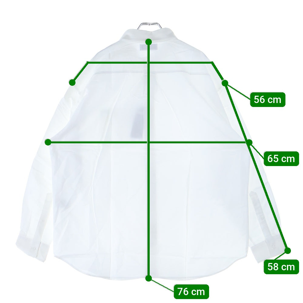 WIND AND SEA(ウィンダンシー) OXFORD SHIRT SEAパッチ レギュラーカラー オックスフォード ロングスリーブ 長袖シャツ ホワイト WDS-O-BOR-23-Q1-SH-01