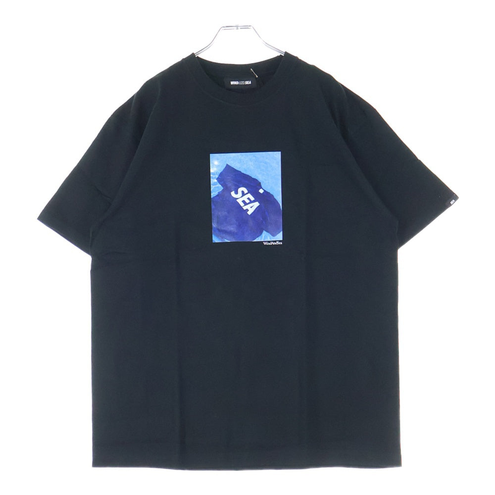 WIND AND SEA(ウィンダンシー) SEA IN THE SEA PHOTO TEE シー イン ザ シー フォトプリント クルーネック 半袖Tシャツ カットソー ブラック WDS-CS-352