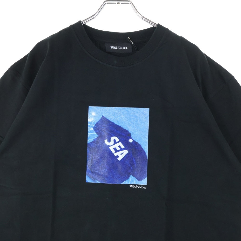 WIND AND SEA(ウィンダンシー) SEA IN THE SEA PHOTO TEE シー イン ザ シー フォトプリント クルーネック 半袖Tシャツ カットソー ブラック WDS-CS-352