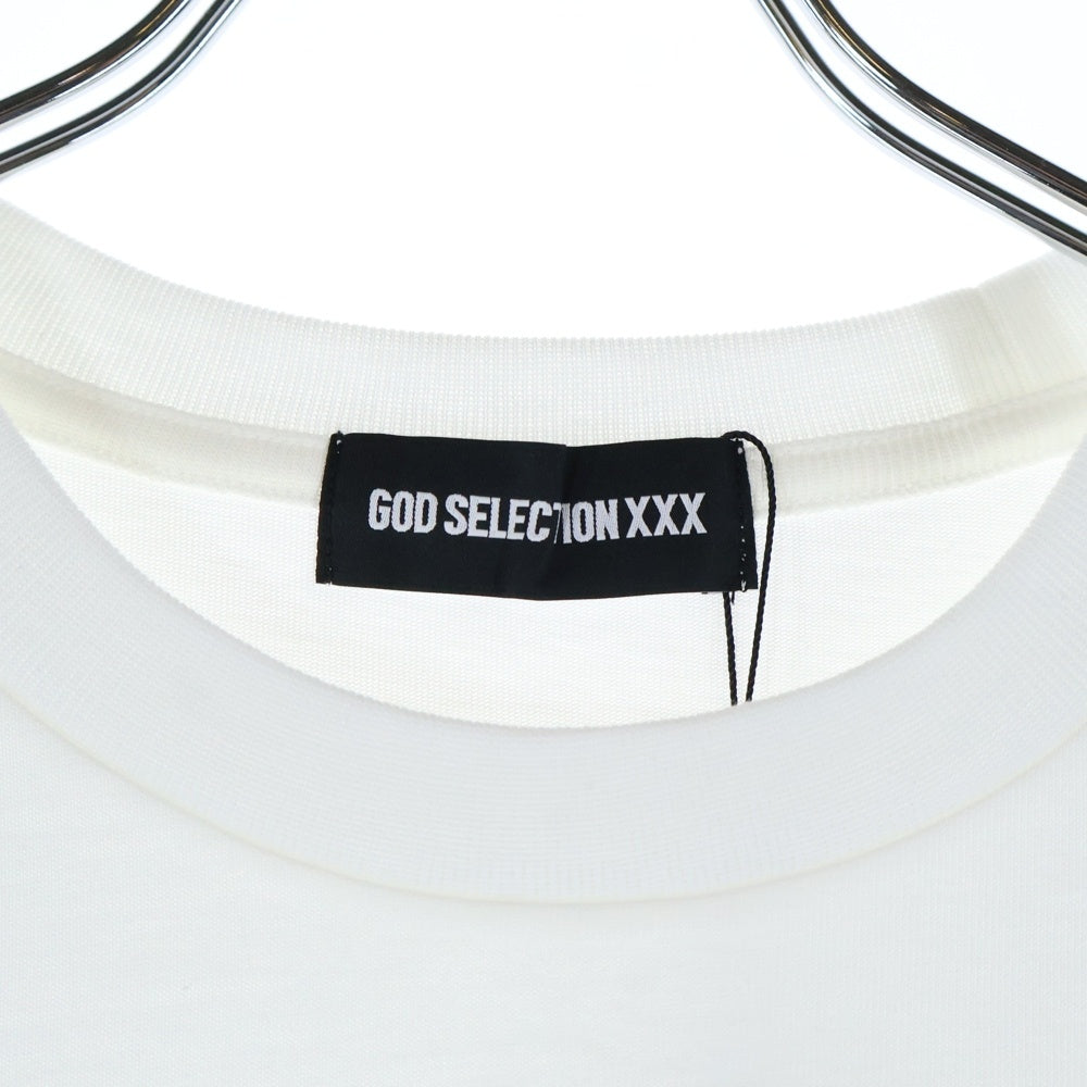 GOD SELECTION XXX(ゴッドセレクショントリプルエックス) 22SS 9周年記念 Miranda Kerr Tee ミランダカー プリント 半袖Tシャツ カットソー ホワイト GX-S22-9ST-01