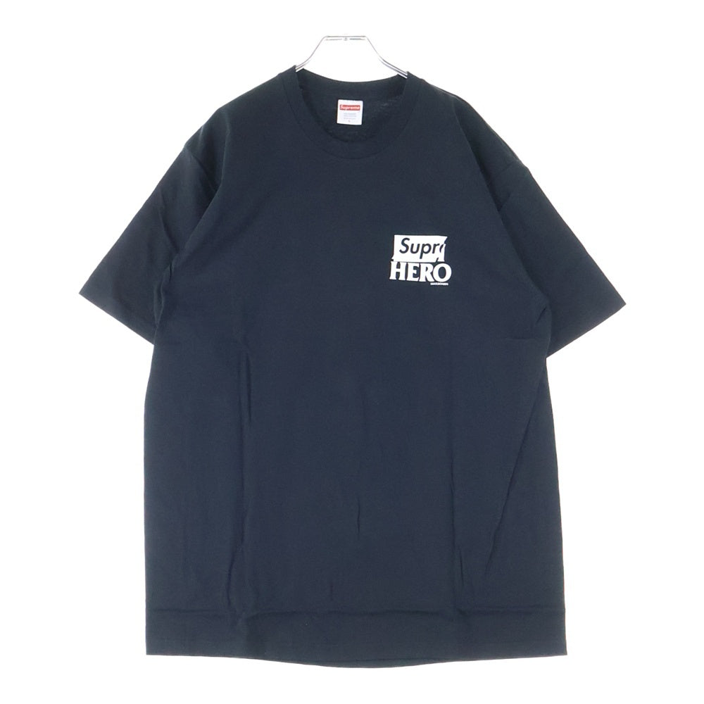 SUPREME(シュプリーム) 22SS ×ANTIHERO Dog Tee アンタイヒーロー ドッグロゴプリント クルーネック 半袖Tシャツ カットソー ブラック