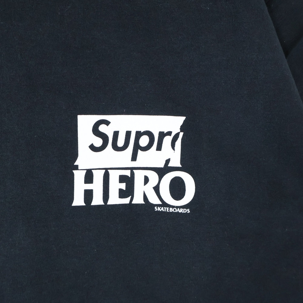 SUPREME(シュプリーム) 22SS ×ANTIHERO Dog Tee アンタイヒーロー ドッグロゴプリント クルーネック 半袖Tシャツ カットソー ブラック