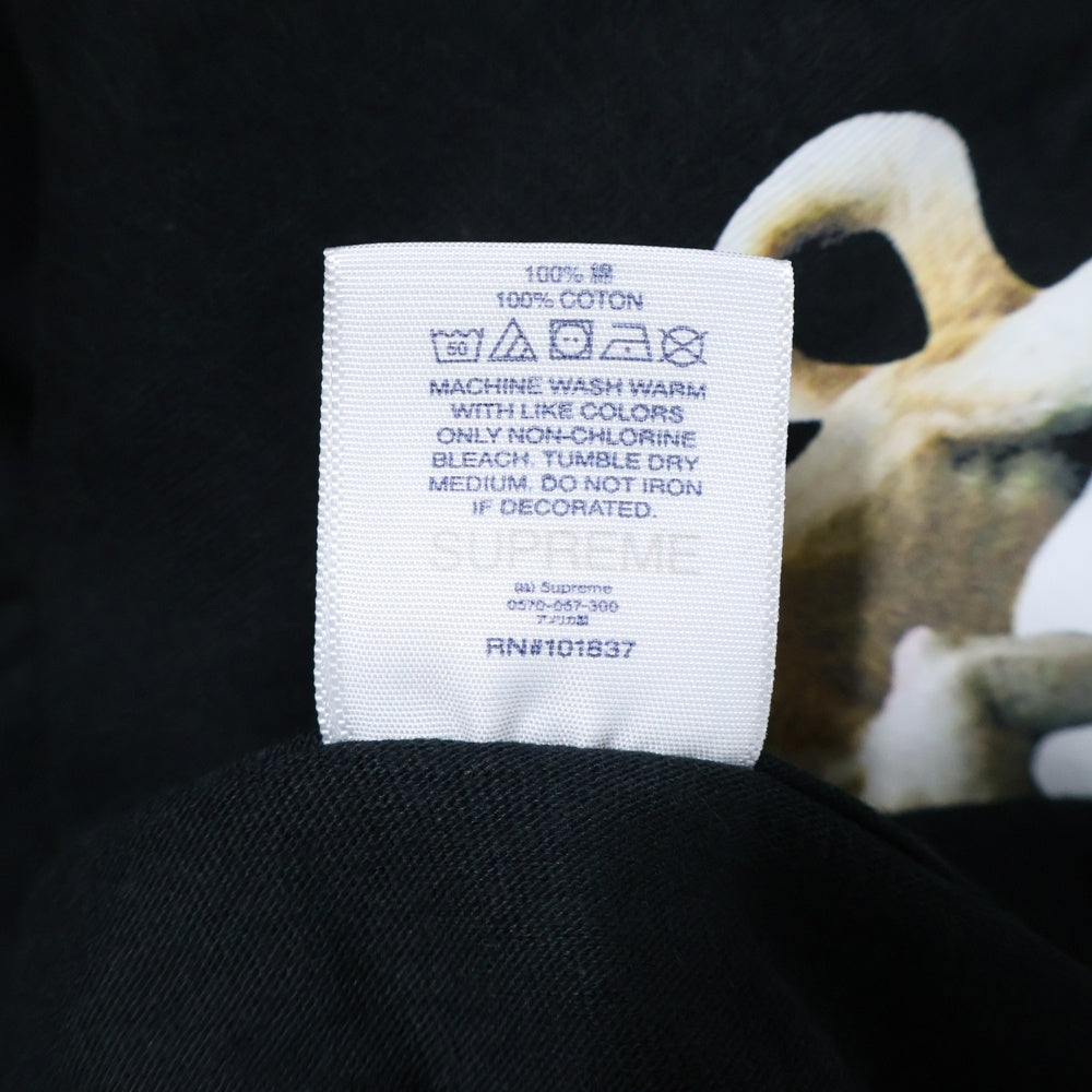 SUPREME(シュプリーム) 22SS ×ANTIHERO Dog Tee アンタイヒーロー ドッグロゴプリント クルーネック 半袖Tシャツ カットソー ブラック