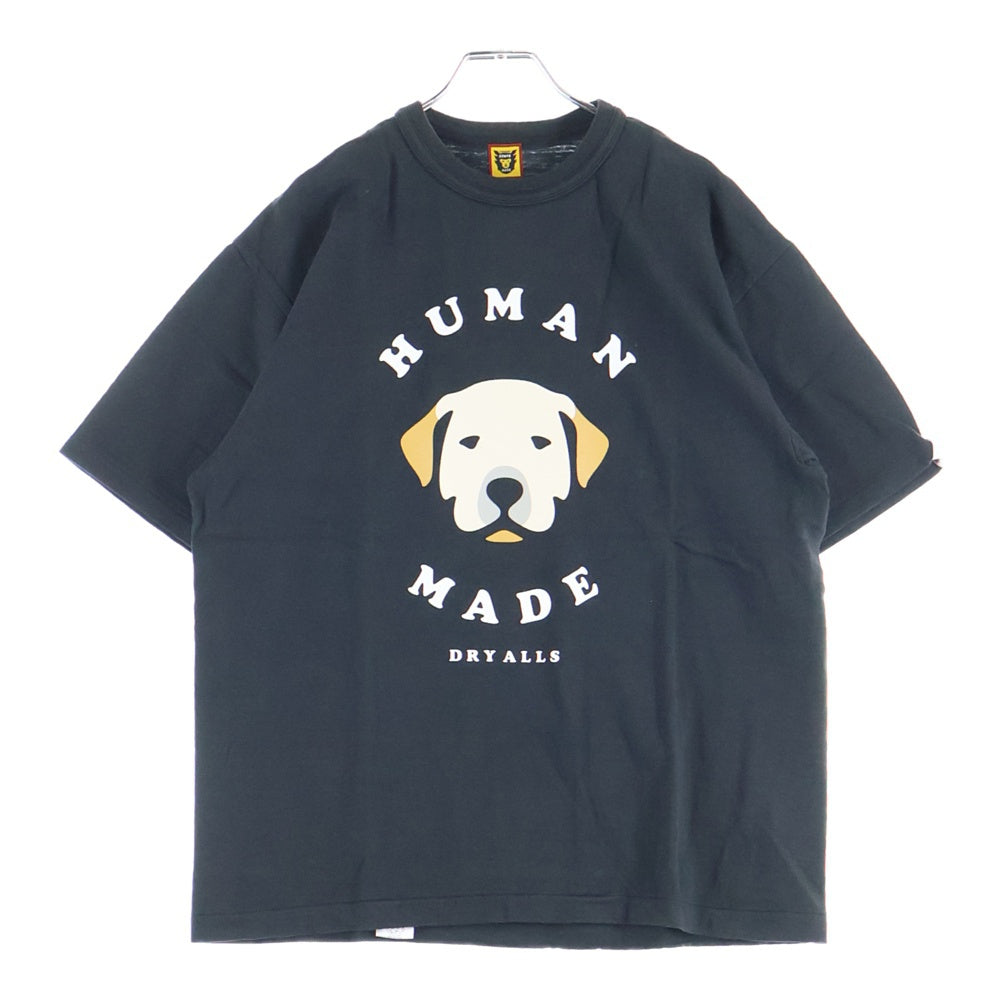 HUMAN MADE(ヒューマンメイド) 22SS Dog Head T-shirt ドッグ ヘッド クルーネック 半袖Tシャツ カットソー ブラック HM23TE012 XL