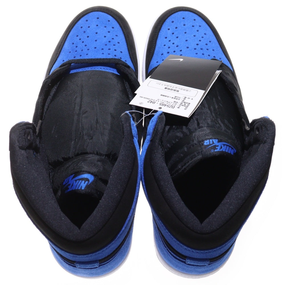 NIKE(ナイキ) AIR JORDAN 1 RETRO HIGH OG ROYAL REIMAGINED エアジョーダン1スエードロイヤル ハイカットスニーカー ブルー/ブラック US11/29cm DZ5485-042