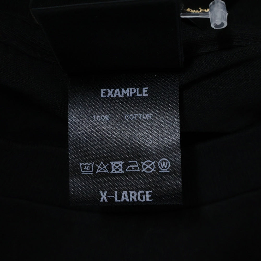 EXAMPLE(エグザンプル) GOD BLESS YOU グッド ブレイス ユー エンブロイダリー 半袖Tシャツ カットソー ブラック